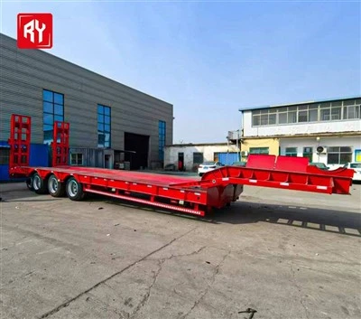 รถเทรลเลอร์อุปกรณ์ Lowboy Bed Bed Lowboy