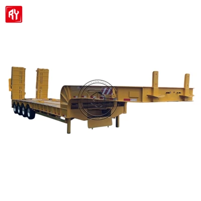 3-5 Axles High Quality Heavy-รถกึ่งพ่วงบรรทุกต่ำ-
