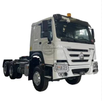 Sinotruck Howo 6x4 380-430hp Euro 2 หัวรถแทรกเตอร์พร้อมระบบกันสะเทือนแบบอากาศพวงมาลัยขวา / ซ้ายน้ำมันเชื้อเพลิงดีเซลรถบรรทุกรถแทรกเตอร์ราคาต่ำ